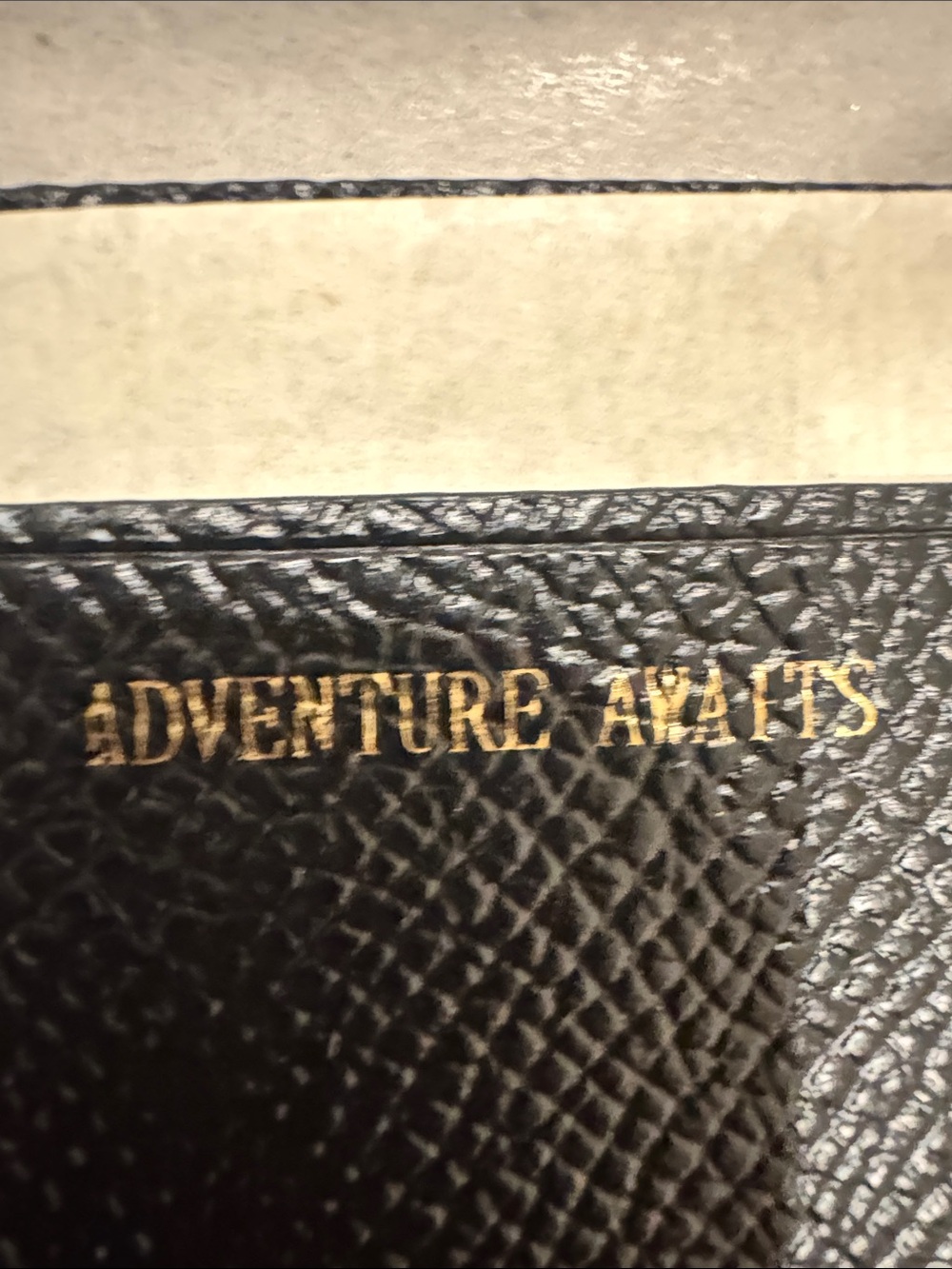 Coach Black Saffiano Leather Envelope Wristlet with Gold Logo - Picture 5 of 6